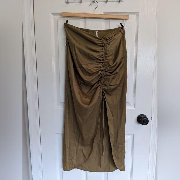 Free People Cerine ruched midi skirt - Picture 3 of 5
